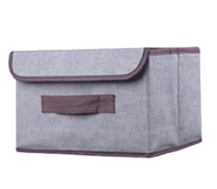 WST701 - Foldable Storage Box Linen Storage Box Grey